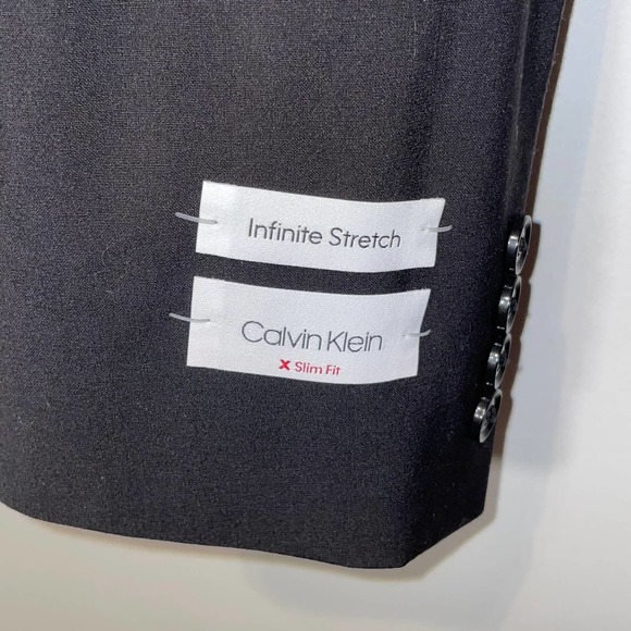 CALVIN KLEIN Men's Infinite Stretch Solid Slim-Fit Suit Jacket 40Short - Picture 2 of 9